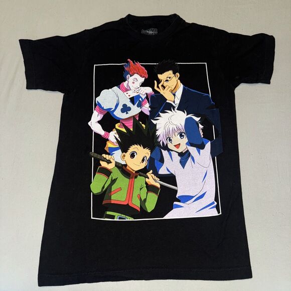 Hunter X Hunter T-Shirt Men's Small Black Gon Killua Leorio Hisoka Anime Cotton - Picture 2 of 6